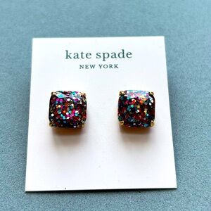 Kate Spade ♠️ Glitter Gumdrop Stud Earrings